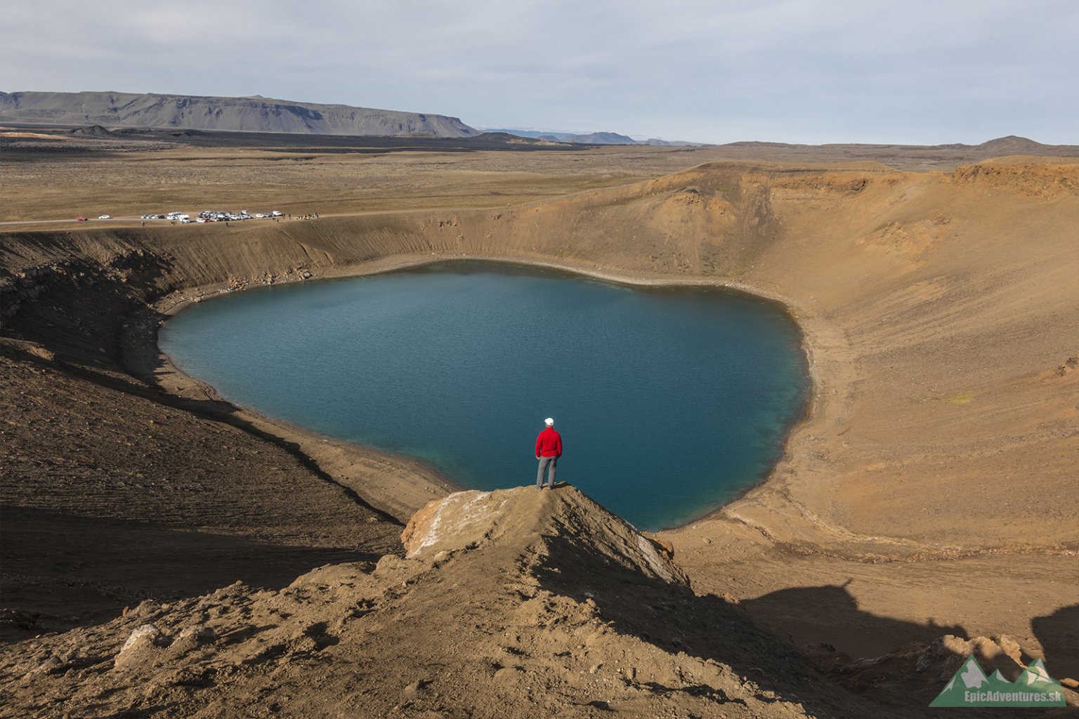 Jeden z kráterov vulkanického komplexu Krafla;     Foto: epicadventures.sk 