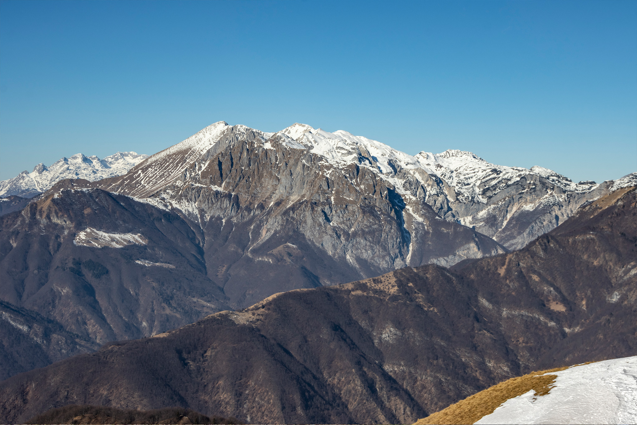Výhľad na masív Krn (2244m n.m.)