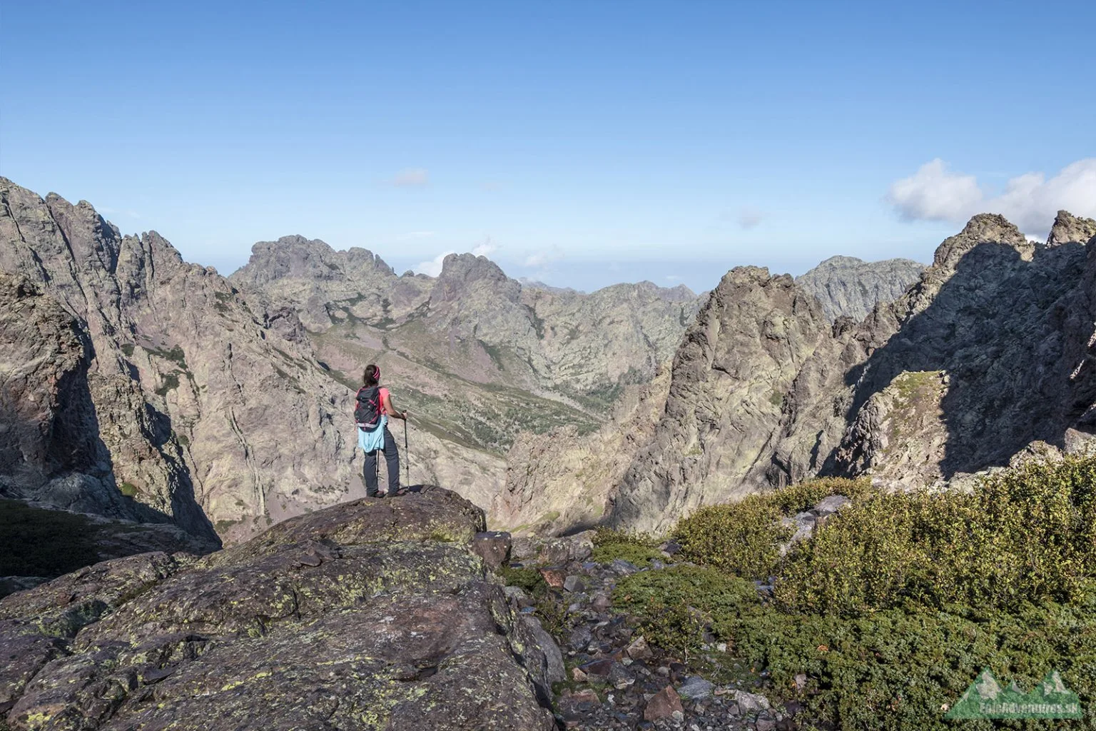 Cestou na Monte Cinto