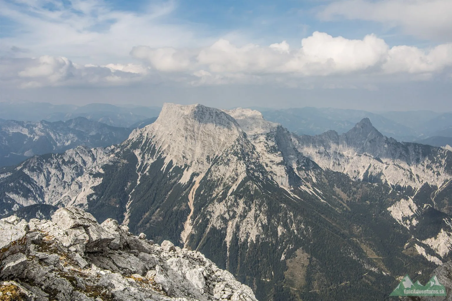 Výhľad ma Großer Buchstein (2224 m n.m.)