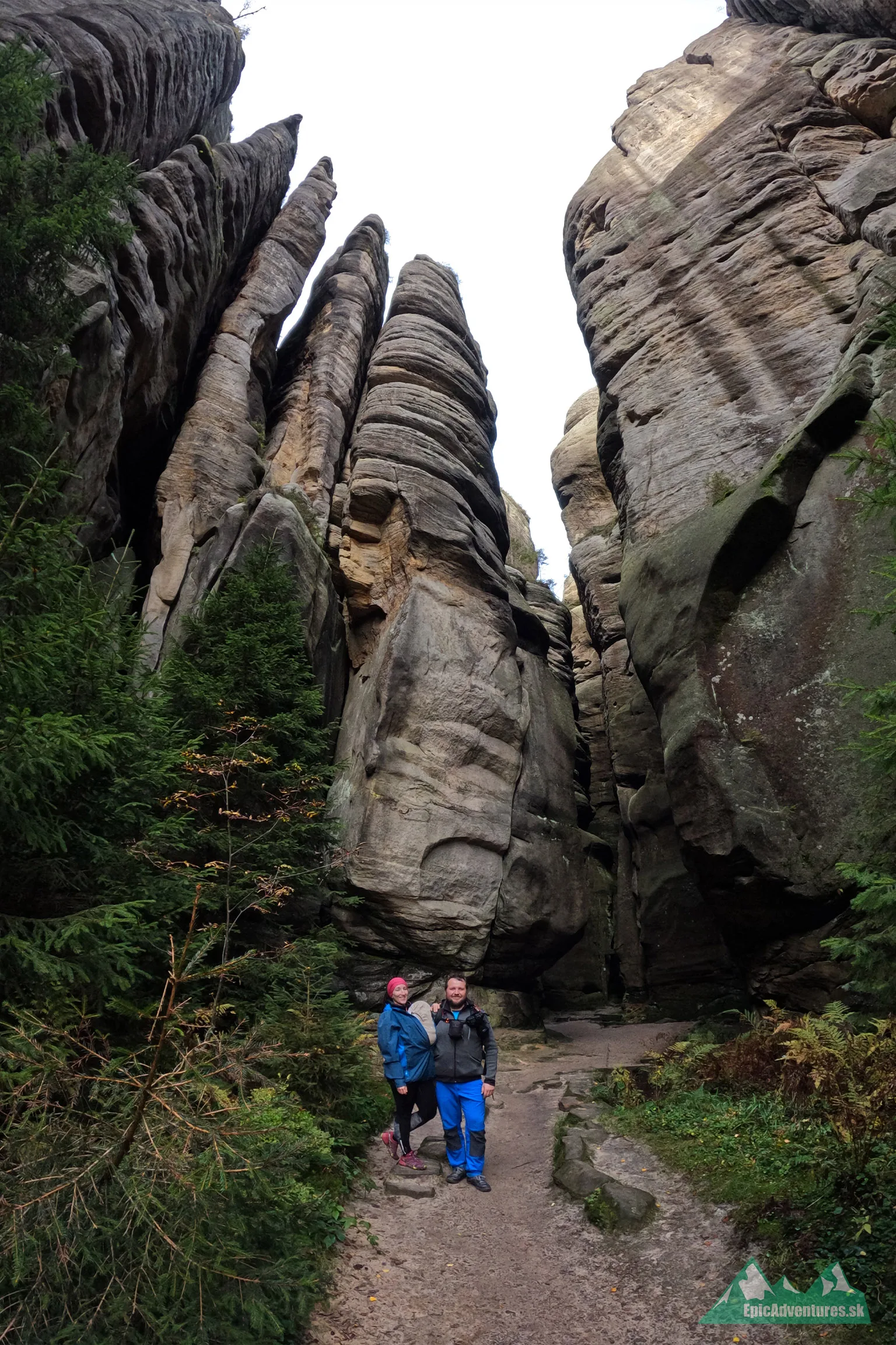 Počas druhej návštevy Čiech sme zvládli turistiku cez Teplické skály